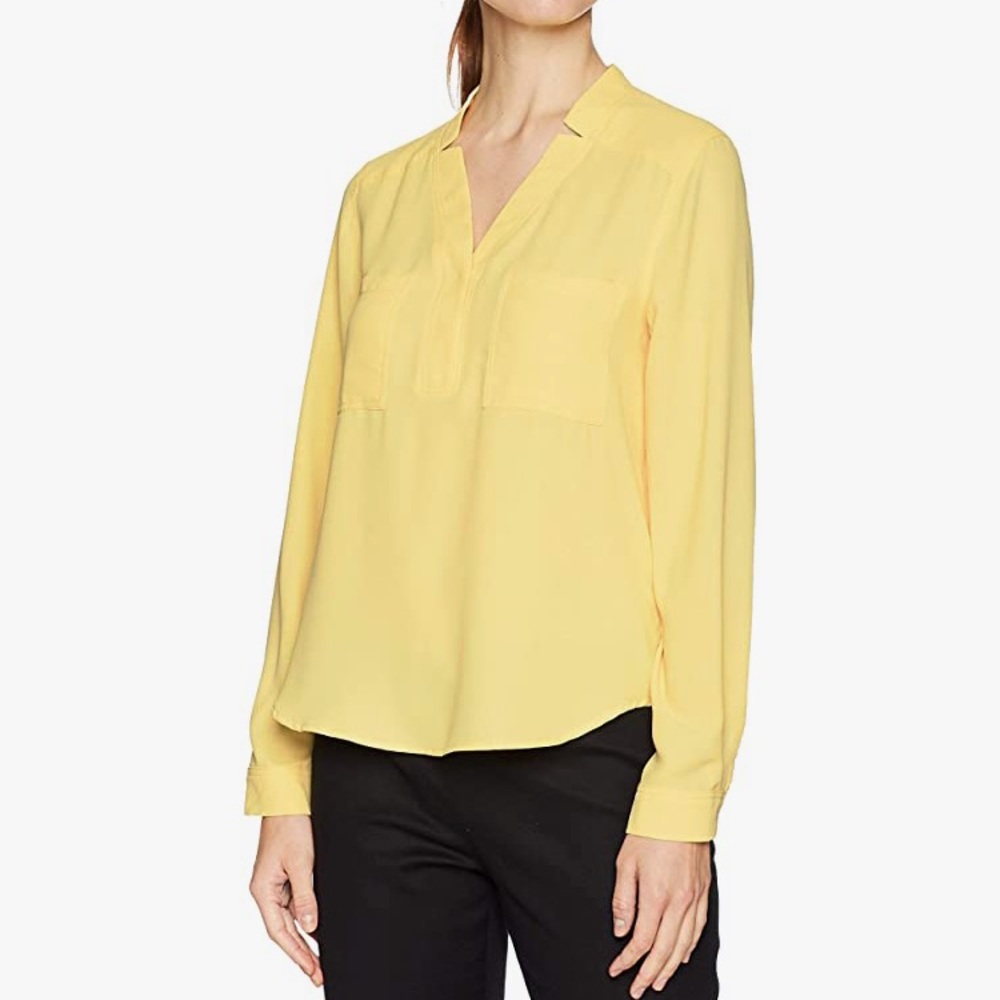 Nine West Yellow Blouse